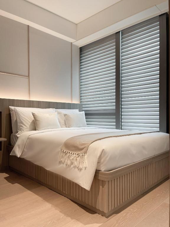 Letto o letti in una camera di The Stellar