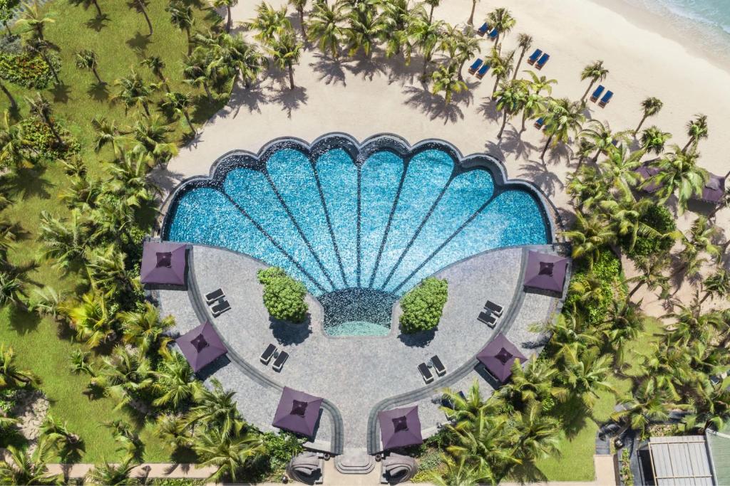 an overhead view of the dubai miracle at JW Marriott Phu Quoc Emerald Bay Resort & Spa in Phu Quoc