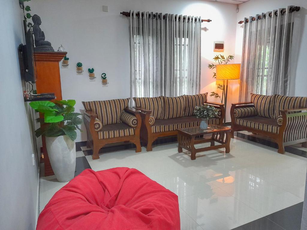 Χώρος καθιστικού στο Villa Vinsanda