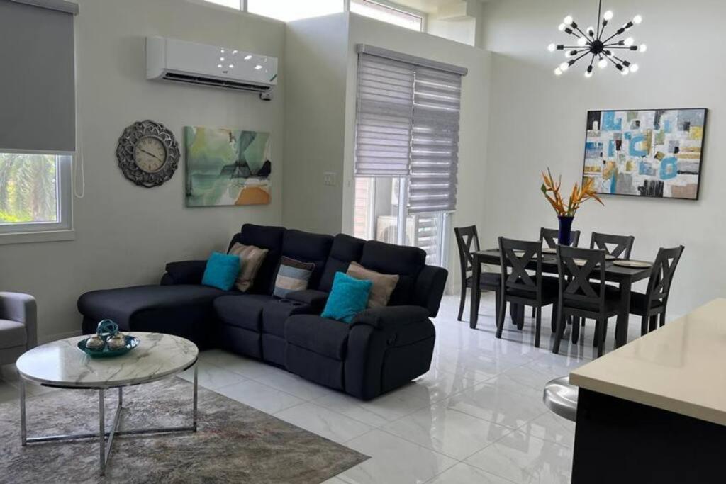 A seating area at Luxury Ultra-Modern Apt in Kingston 6 Jamaica