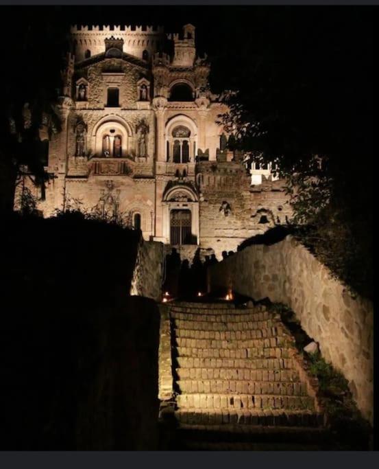 an old building with stairs in front of it at B&B La vecchia fornace in Teramo