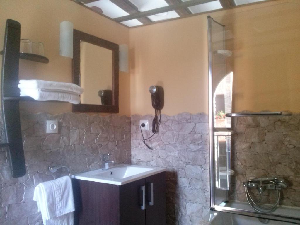 Koupelna v ubytování Hostal Suetxe