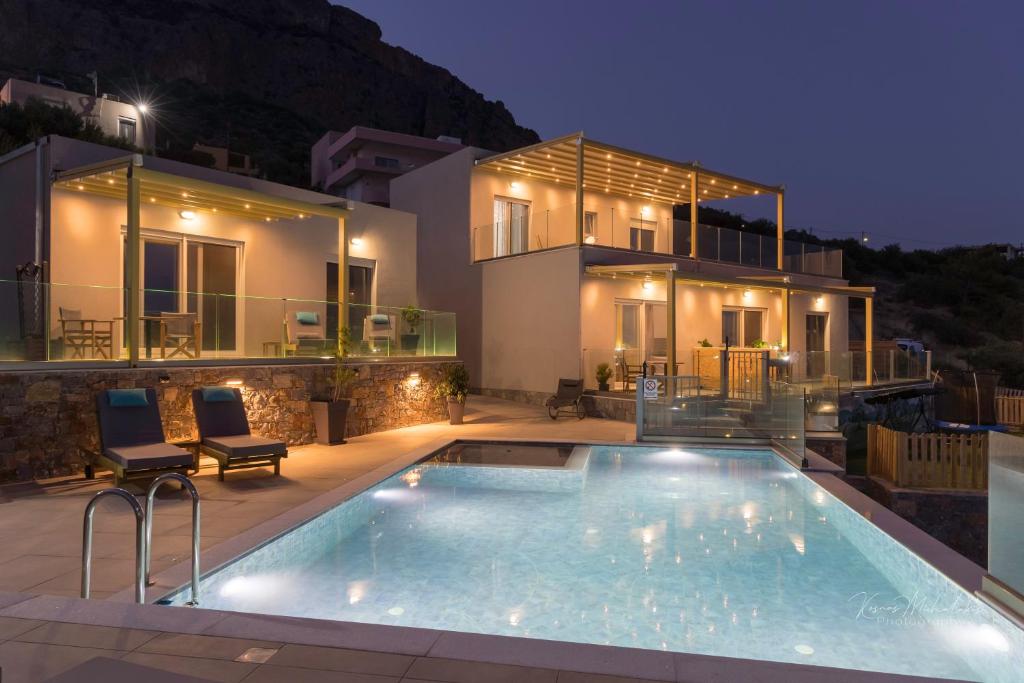 The swimming pool at or close to Zax sea view villas