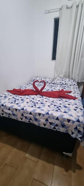 Postel nebo postele na pokoji v ubytování Pousada Pitanga
