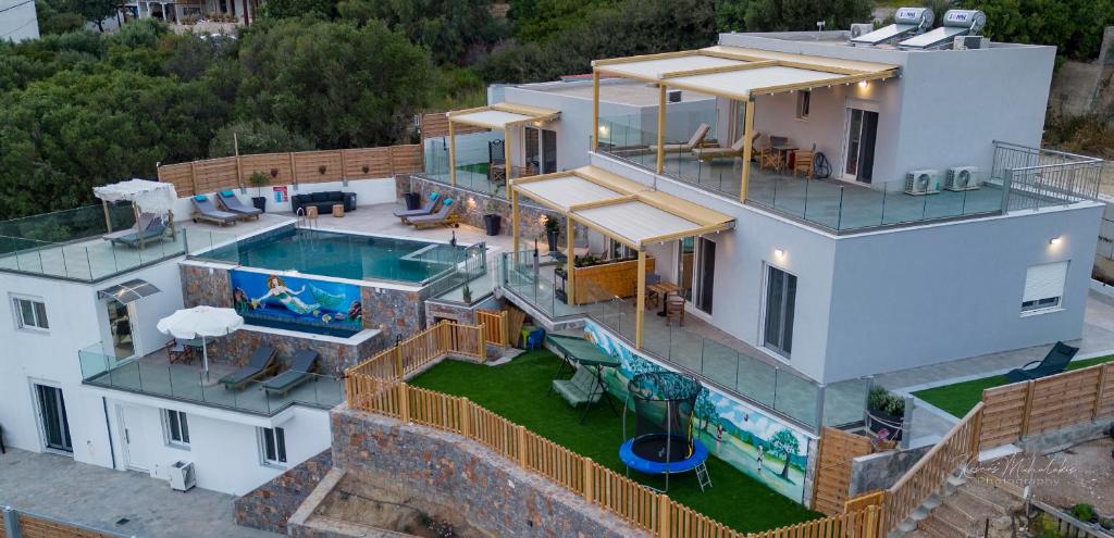 The swimming pool at or close to Zax sea view villas