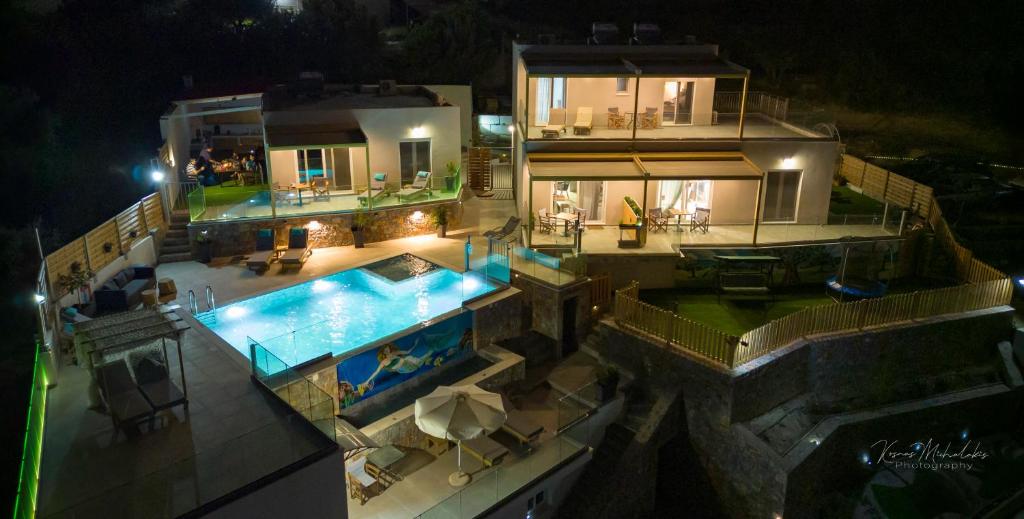 The swimming pool at or close to Zax sea view villas