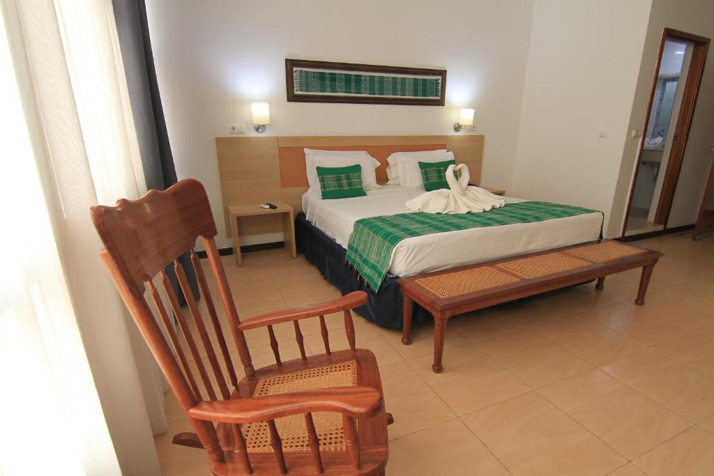 Postel nebo postele na pokoji v ubytování Hotel Santa Maria