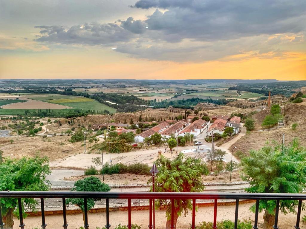 a view of a town from the balcony of a house at El Carmen in Toro