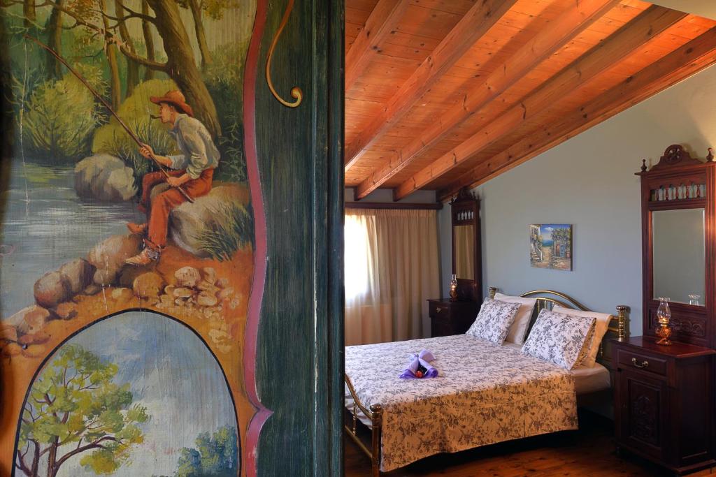 Postel nebo postele na pokoji v ubytování Melitta Villa
