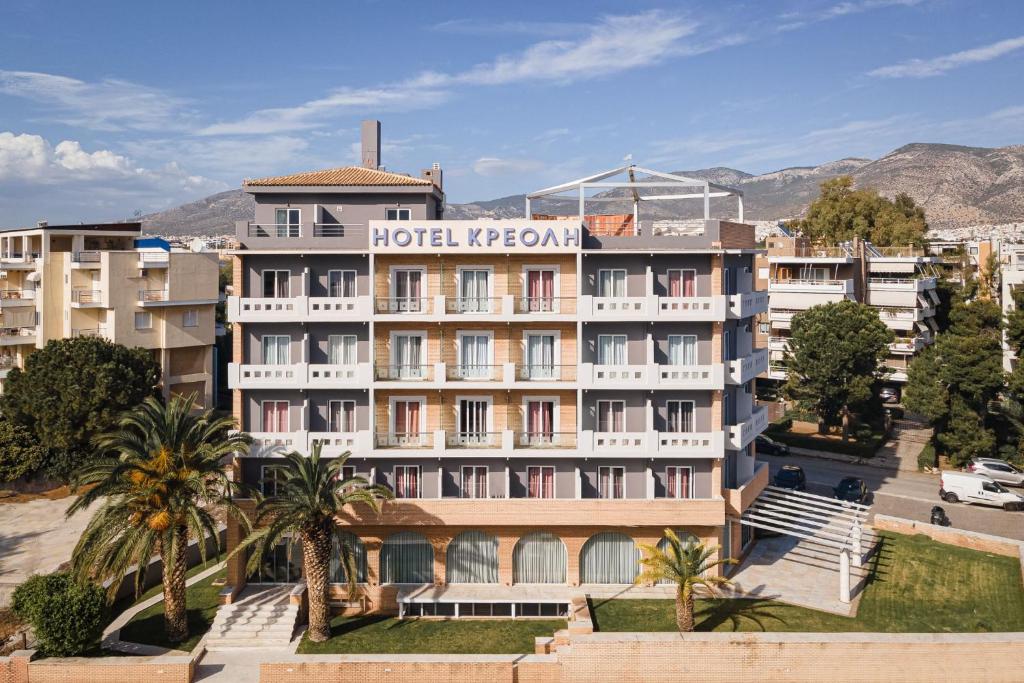 an aerial view of the hotel kreuzberg at Kreoli Suites Glyfada in Athens