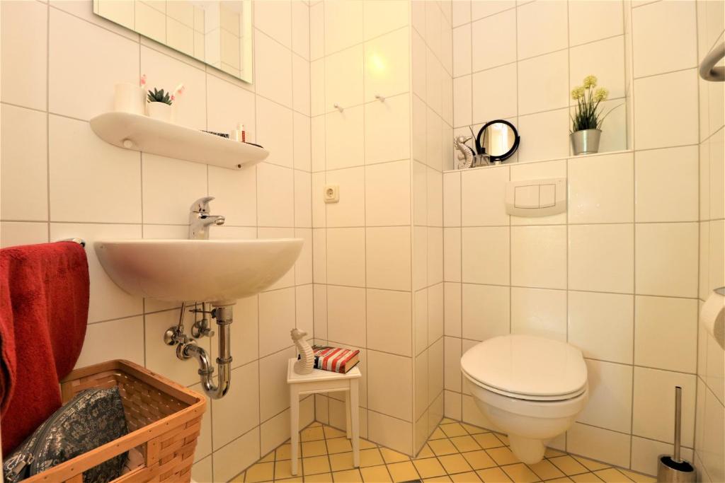 Koupelna v ubytování Güner Winkel Grüner Winkel, App 01