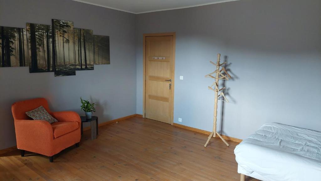 Postel nebo postele na pokoji v ubytování Grange De Sagne maison et table d hôtes avec dîner sur réservation