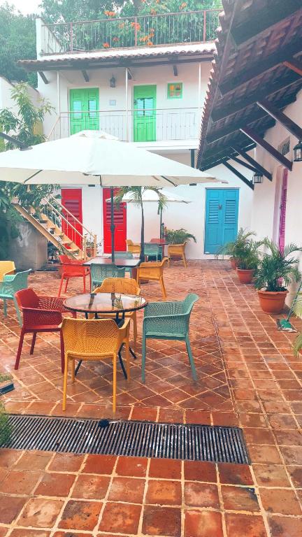 Patio o area all'aperto di Hotel Boutique Casa Sánchez