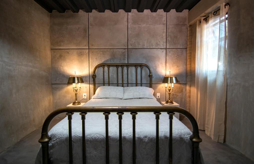 Postel nebo postele na pokoji v ubytování Prajna Valle de Guadalupe