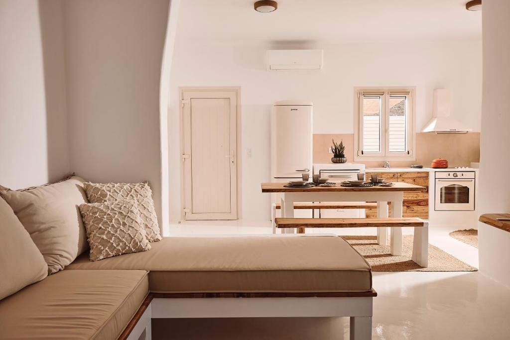 Kuchyň nebo kuchyňský kout v ubytování Infinity Villa milos