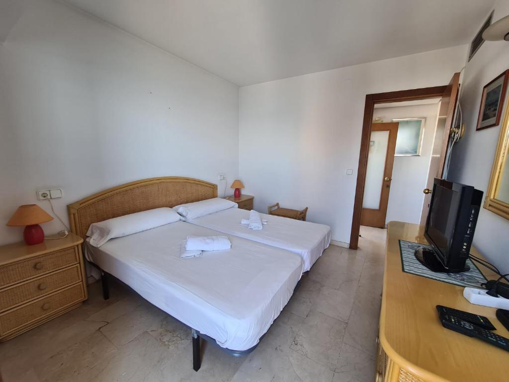 TV a/nebo společenská místnost v ubytování Apartamento Santa Margarita IF Benidorm