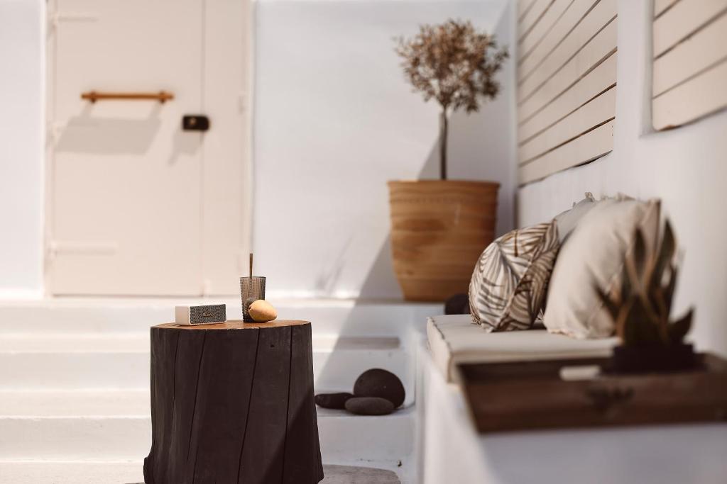 Posezení v ubytování Infinity Villa milos
