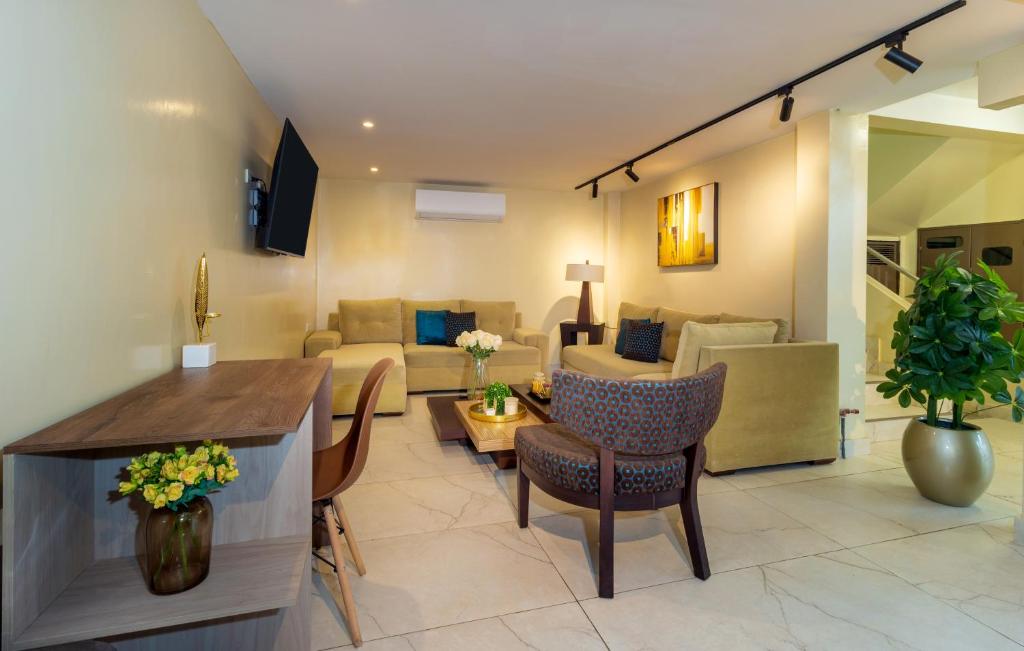 Posezení v ubytování Hotel Sada