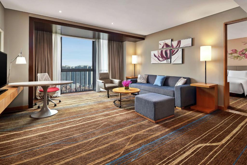 Posezení v ubytování Hilton Garden Inn Shenzhen Bao'an