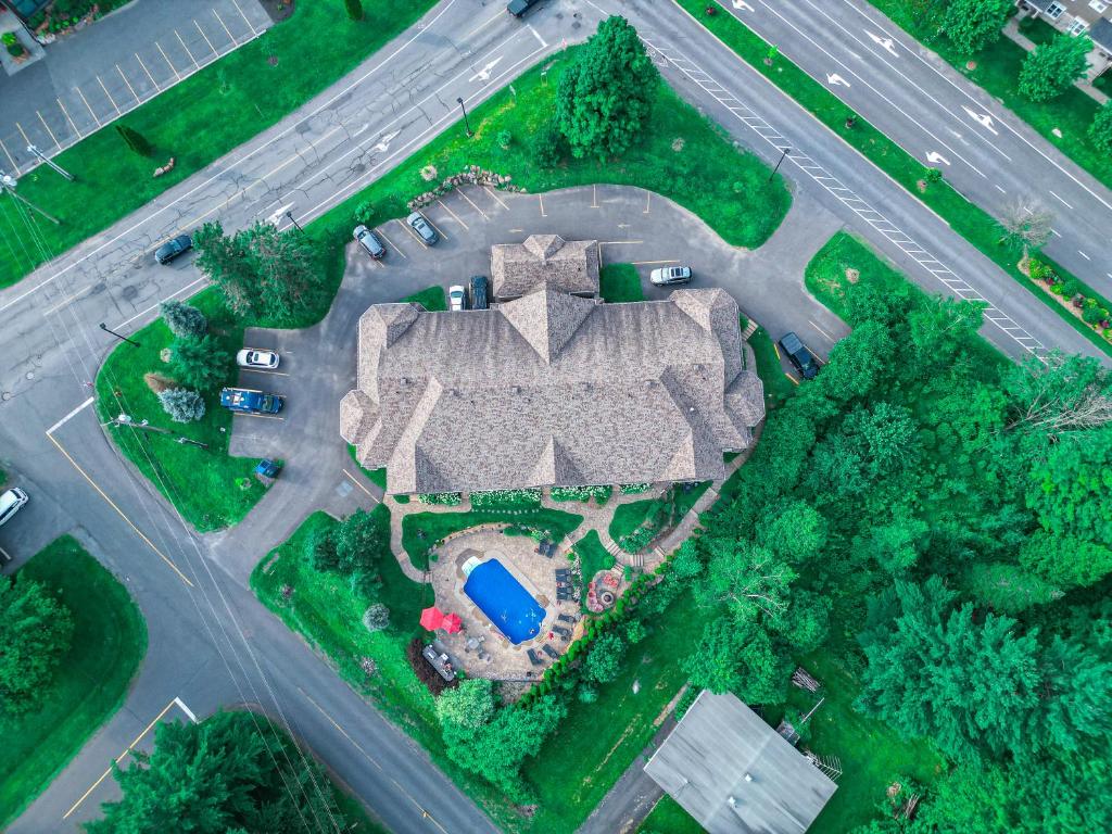 Letecký snímek ubytování Le 204 Champlain Bromont