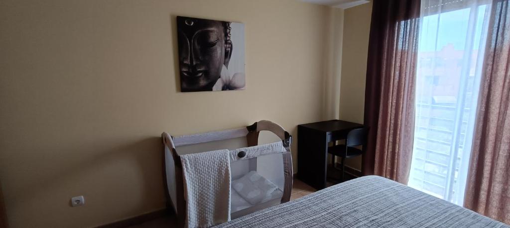 Postel nebo postele na pokoji v ubytování Sonne Wind und Ocean La Tejita