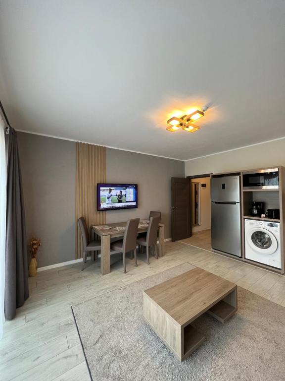 Kuchyň nebo kuchyňský kout v ubytování Garden Apart Predeal