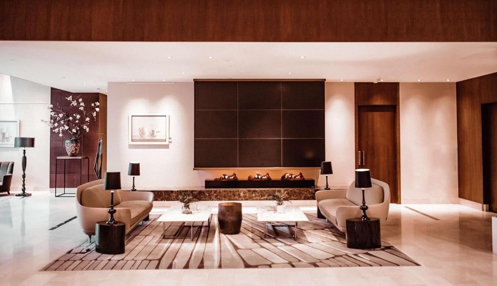 Posezení v ubytování Hilton Rotterdam