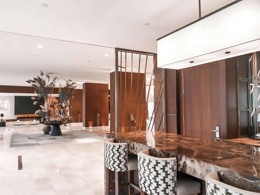 Posezení v ubytování Hilton Rotterdam