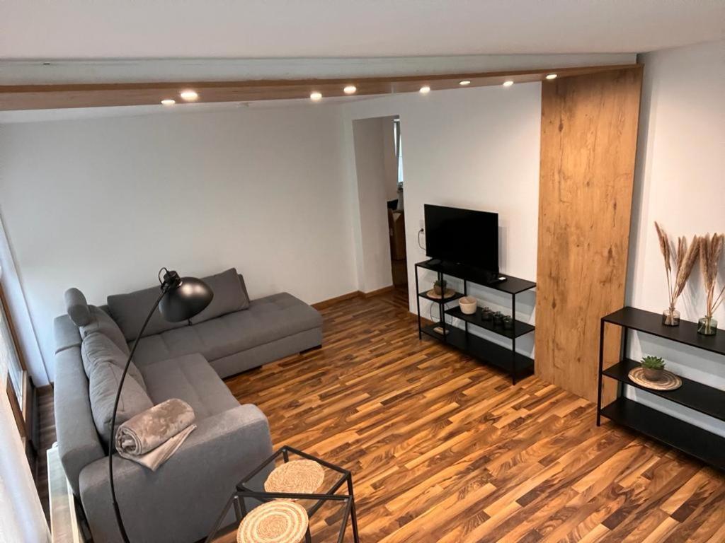 TV a/nebo společenská místnost v ubytování 4-h3rOeS Legoland Günzburg Wohnung 1