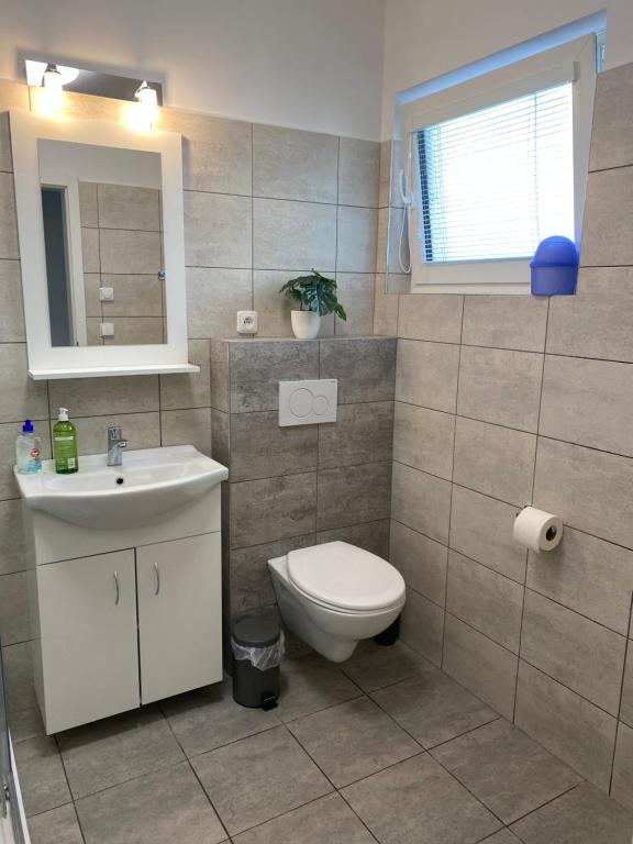 Koupelna v ubytování Apartmány Hodonín