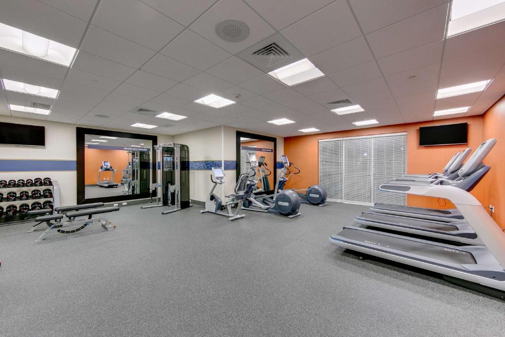 Fitness centrum a/nebo fitness zařízení v ubytování Hampton Inn & Suites North Houston Spring