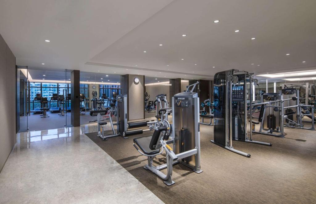 Fitness centrum a/nebo fitness zařízení v ubytování DoubleTree by Hilton Hotel Shenzhen Longhua, Near Huawei, Foxcnn, Shenzhen North Railway, Uniwalk & Uniworld Shopping Mall, Sam's Club