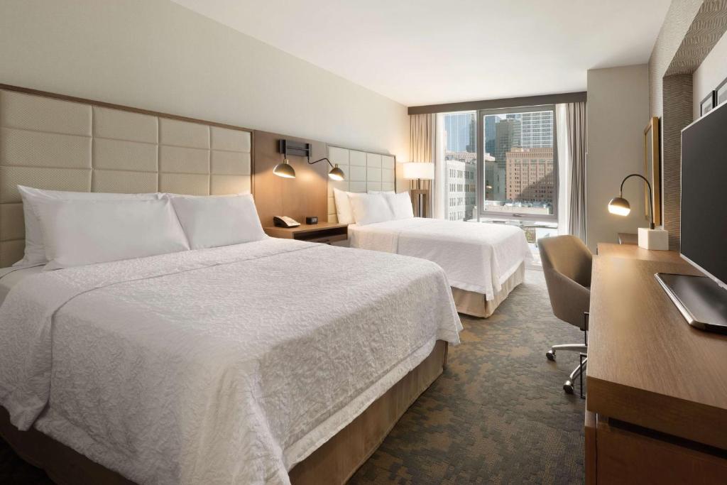 Hampton Inn Chicago West Loop Fulton Market Area - Studio Suite With Two Queen Beds - Non-Smoking
