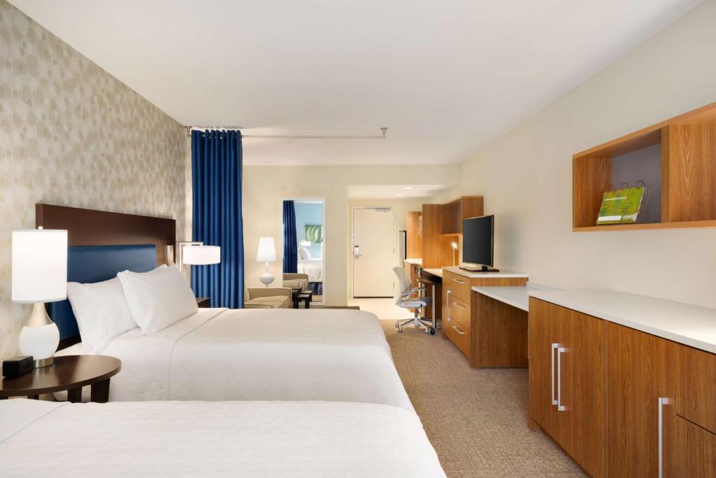 Postel nebo postele na pokoji v ubytování Home2 Suites By Hilton Joliet Plainfield