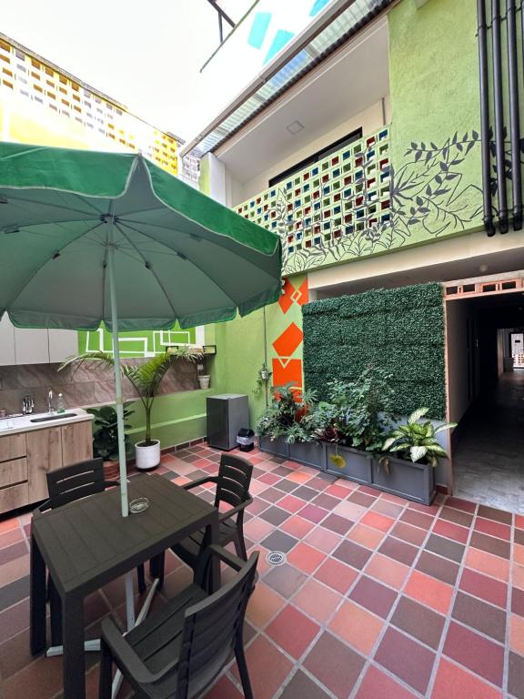 Patio nebo venkovní prostory v ubytování CoLinkHouse Hotel