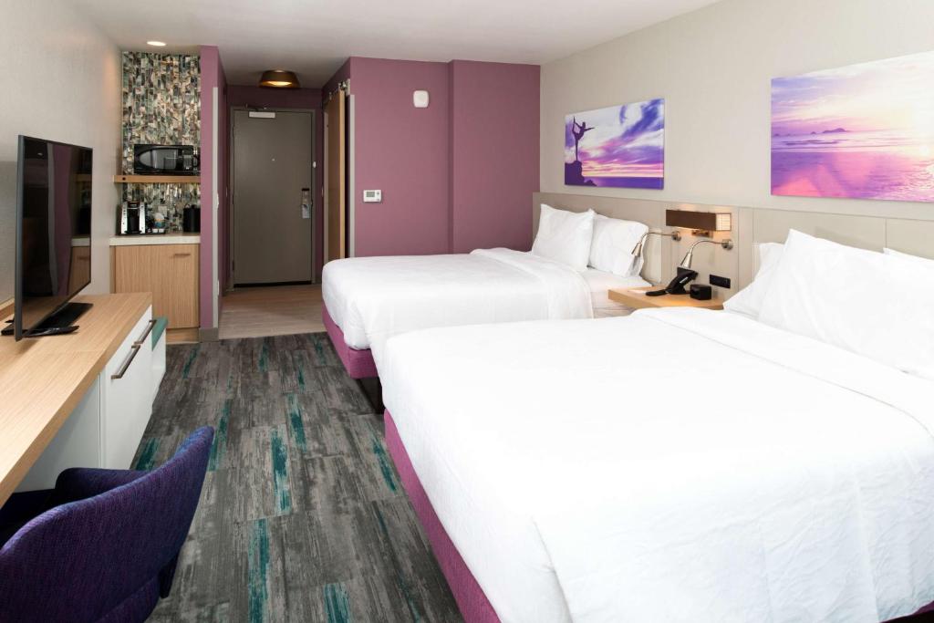 Hilton Garden Inn Seattle Lynnwood, Wa - Chambre Queen Avec Deux Lits Queen