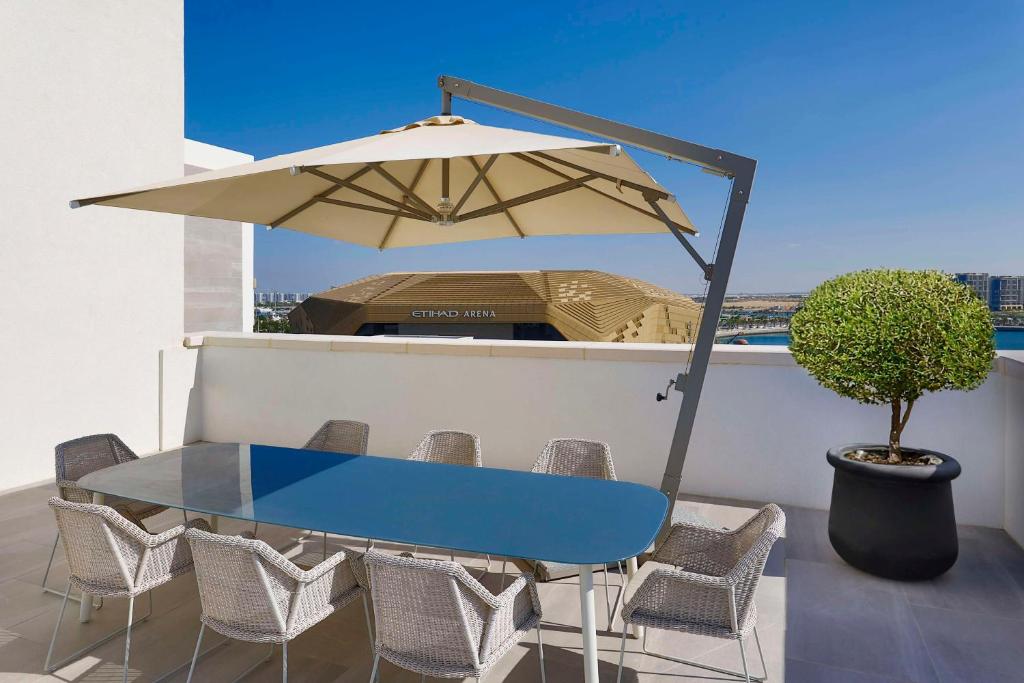 Balkón nebo terasa v ubytování Hilton Abu Dhabi Yas Island