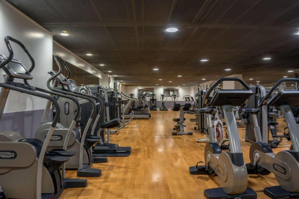 Fitness centrum a/nebo fitness zařízení v ubytování Hilton Geneva Hotel and Conference Centre