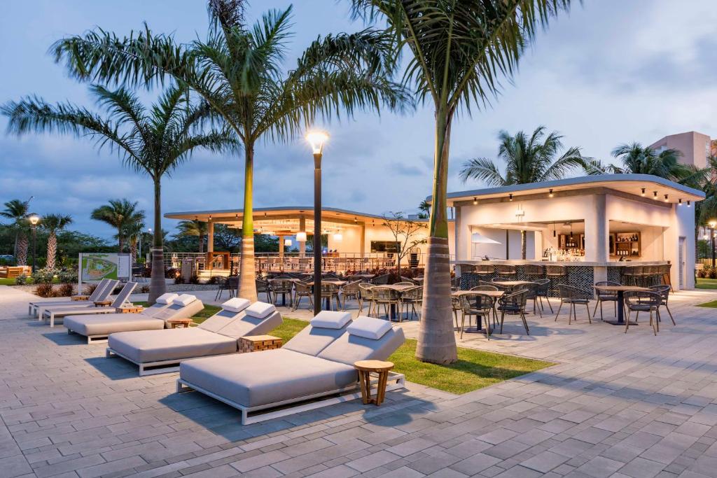 O edifício em que o resort se localiza