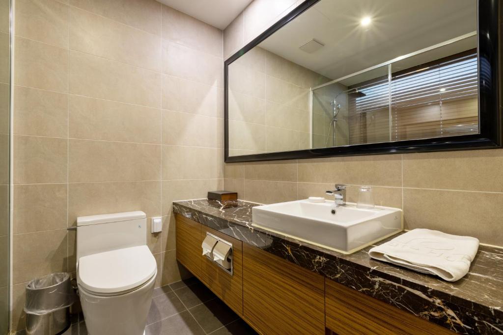Koupelna v ubytování Mate Hotel Paju
