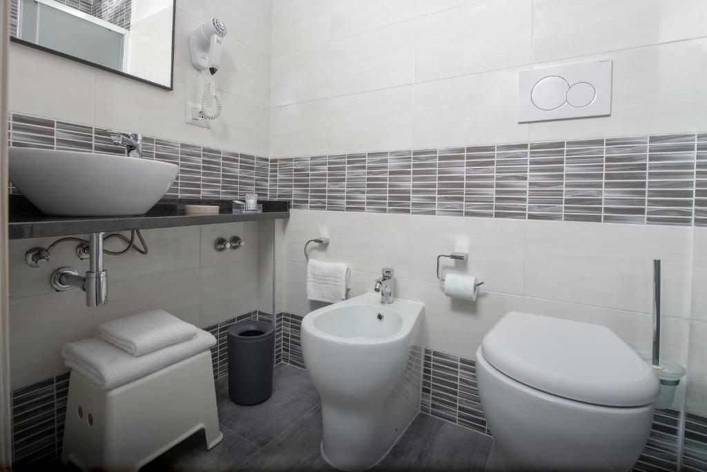 Koupelna v ubytování Hotel Assarotti