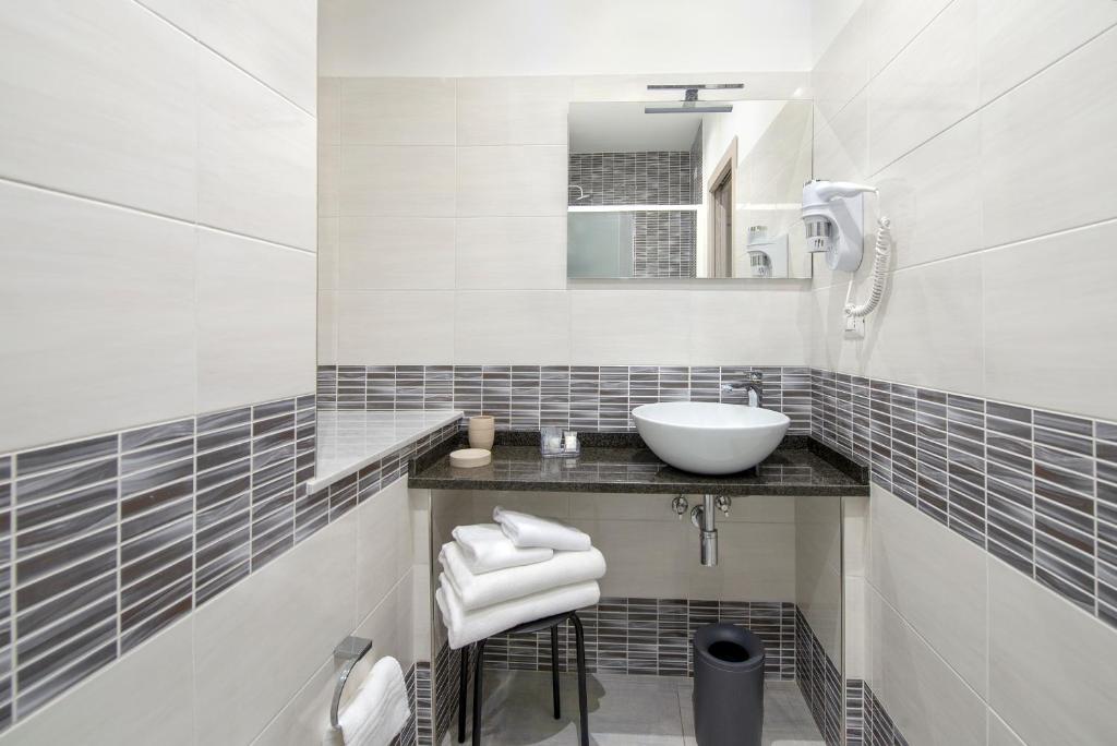 Koupelna v ubytování Hotel Assarotti