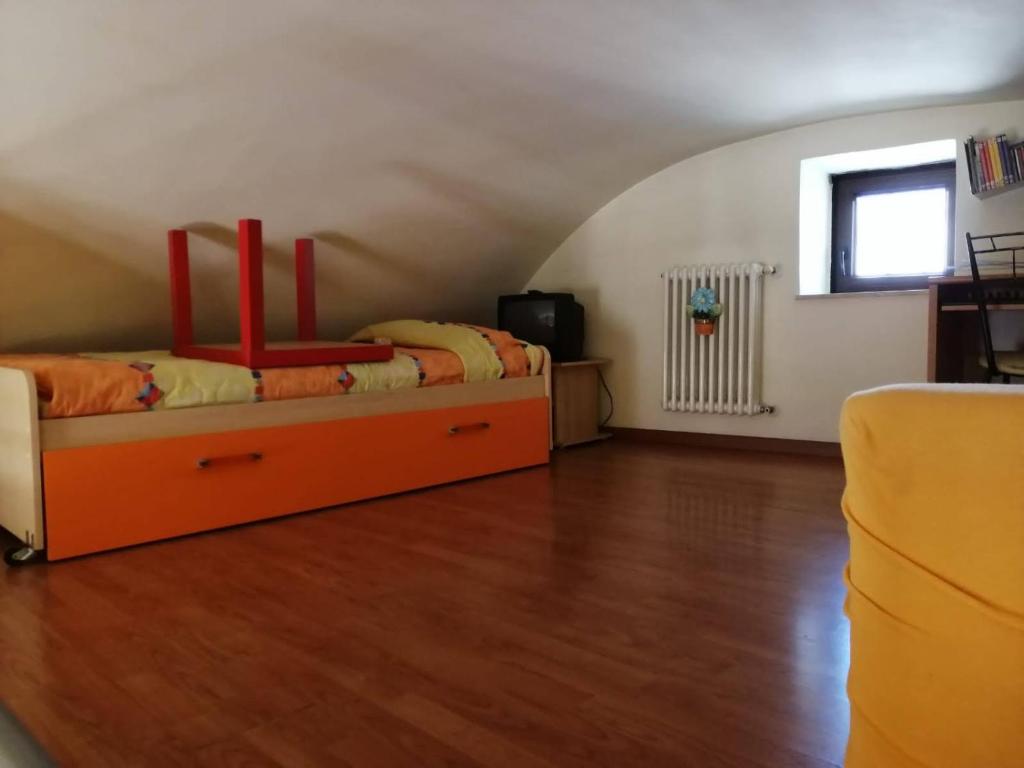 Postel nebo postele na pokoji v ubytování Casetta a Monte Sant'á