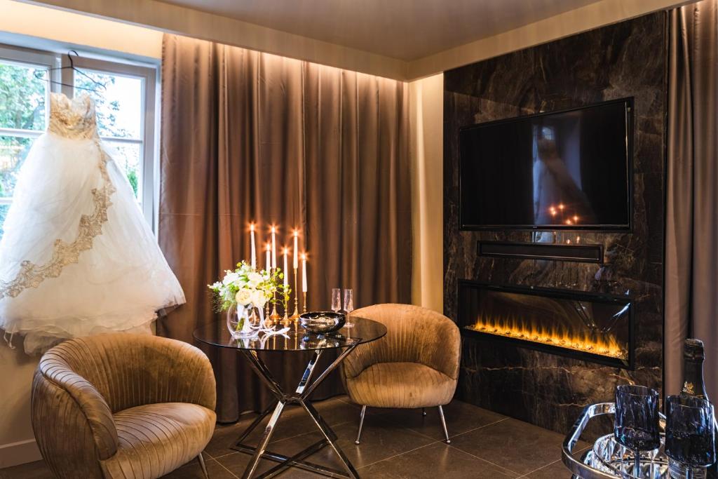 Posezení v ubytování Royal Apartmány