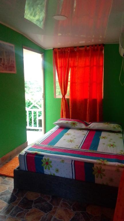 Postel nebo postele na pokoji v ubytování Posada Hostel Adri
