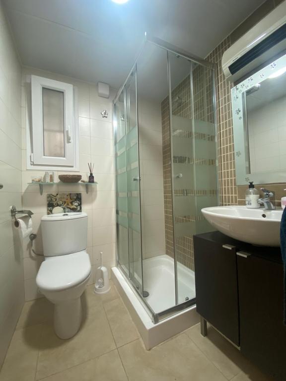 Koupelna v ubytování Villa Las Puertas