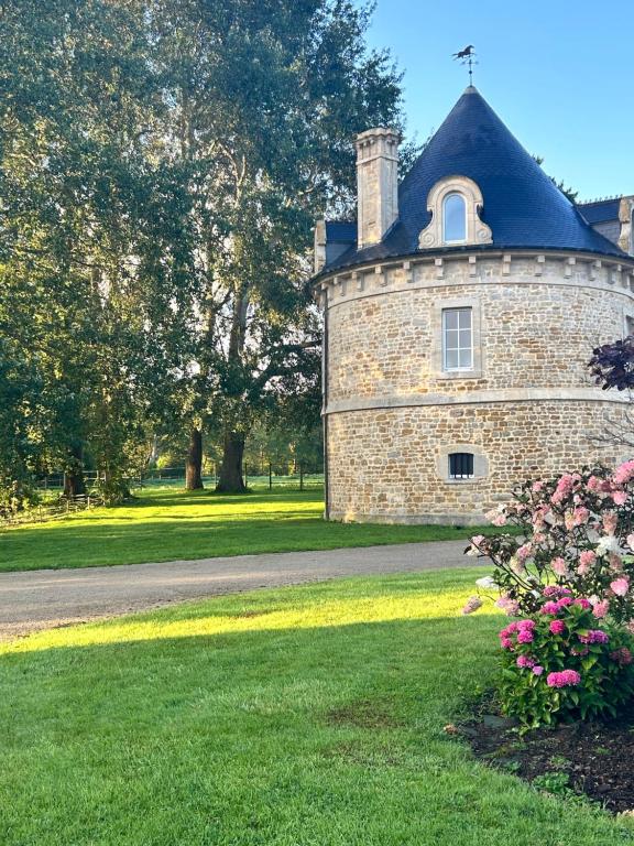 Zahrada ubytování Chambres Vaugoubert