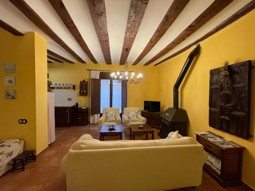 TV a/nebo společenská místnost v ubytování Casa Lidia - Antigua Posada Real