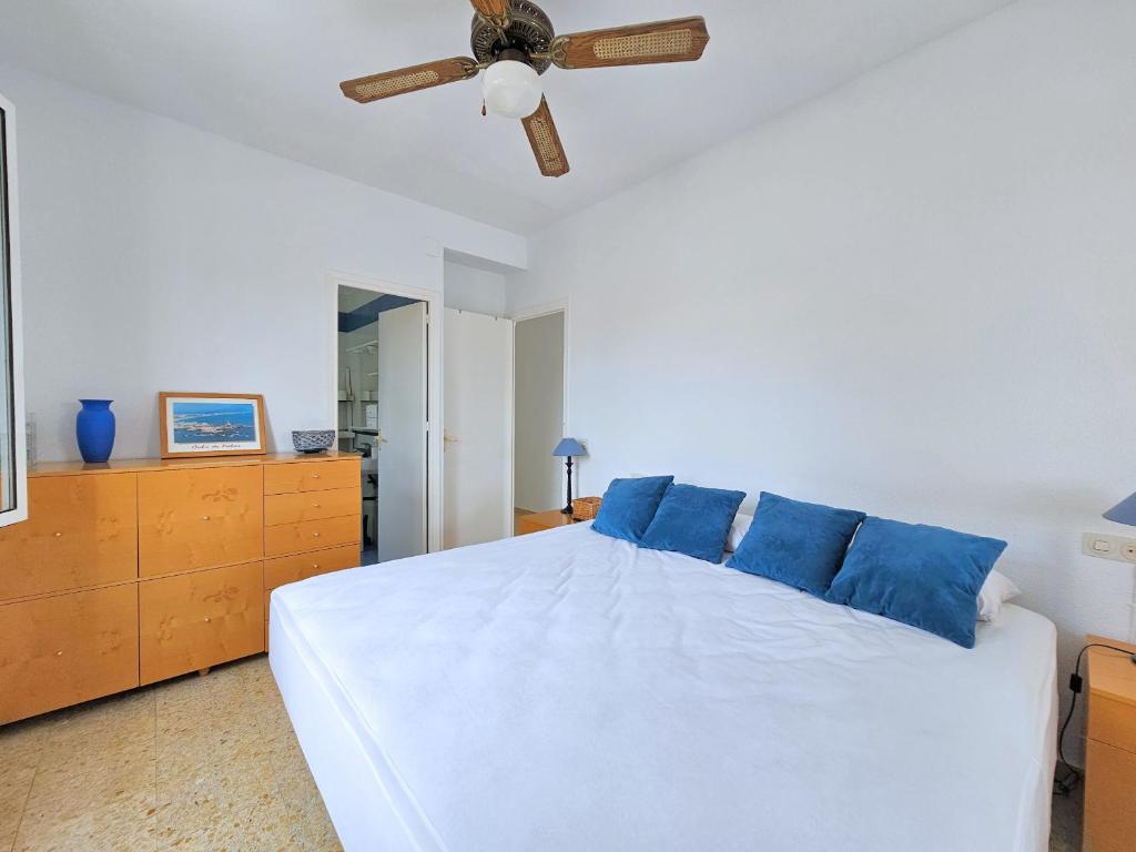 Cama o camas de una habitación en El balcón de Cabo de Palos