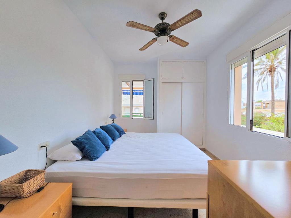 Cama o camas de una habitación en El balcón de Cabo de Palos